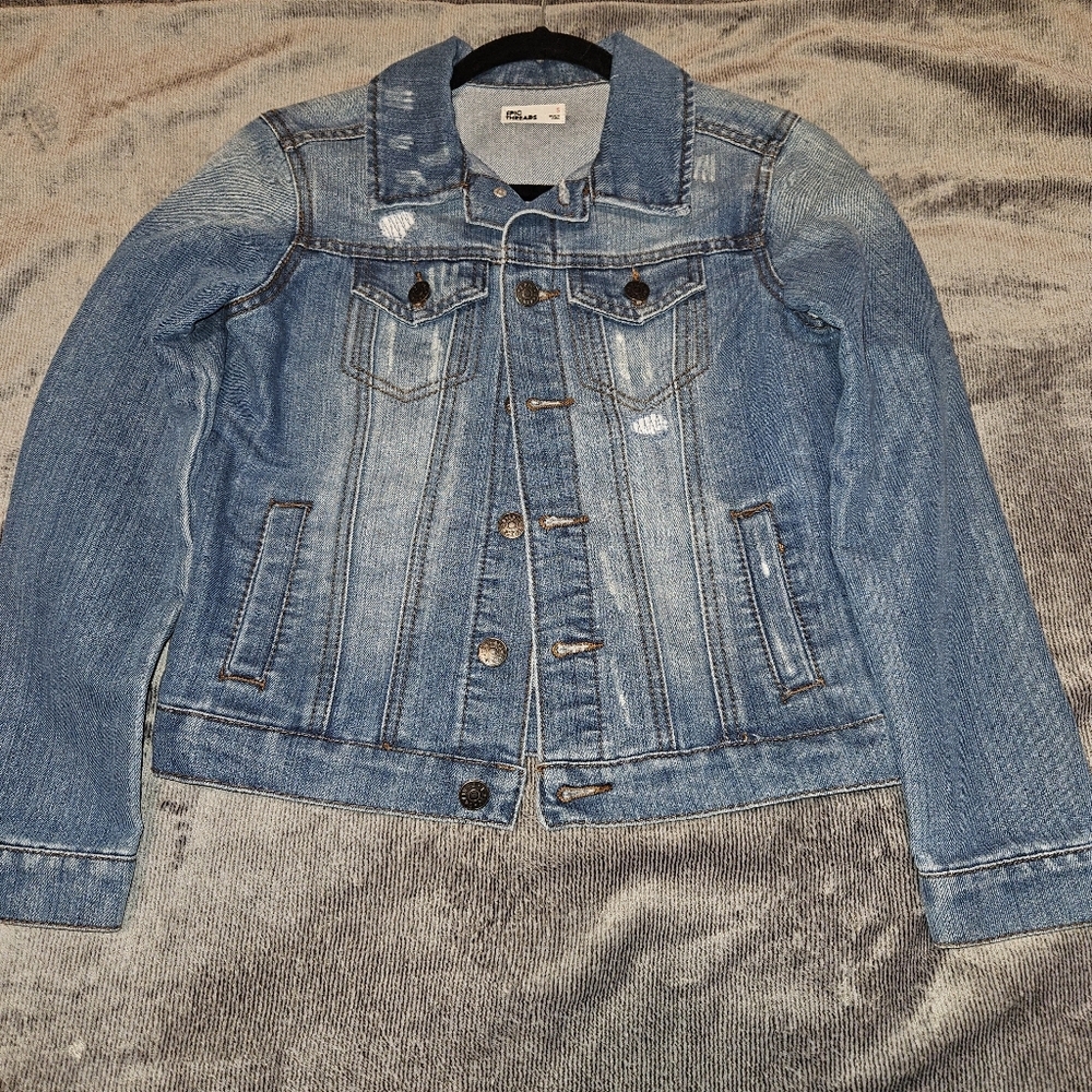 Epic Threads Raw Hem Denim Jacket - Small